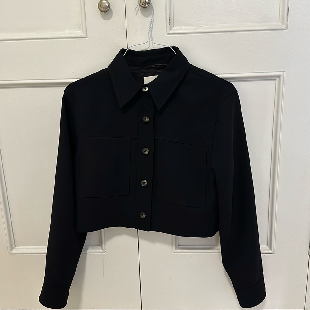 Wilfred Little Cropped Jacket (Size M) Unworn (Dark Navy)
